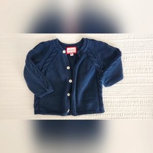 Neck and Neck navy cardigan 9-12 months